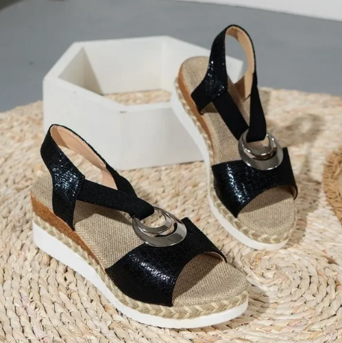 Lentara™ | Stijlvolle, orthopedische sandalen met Sleehak